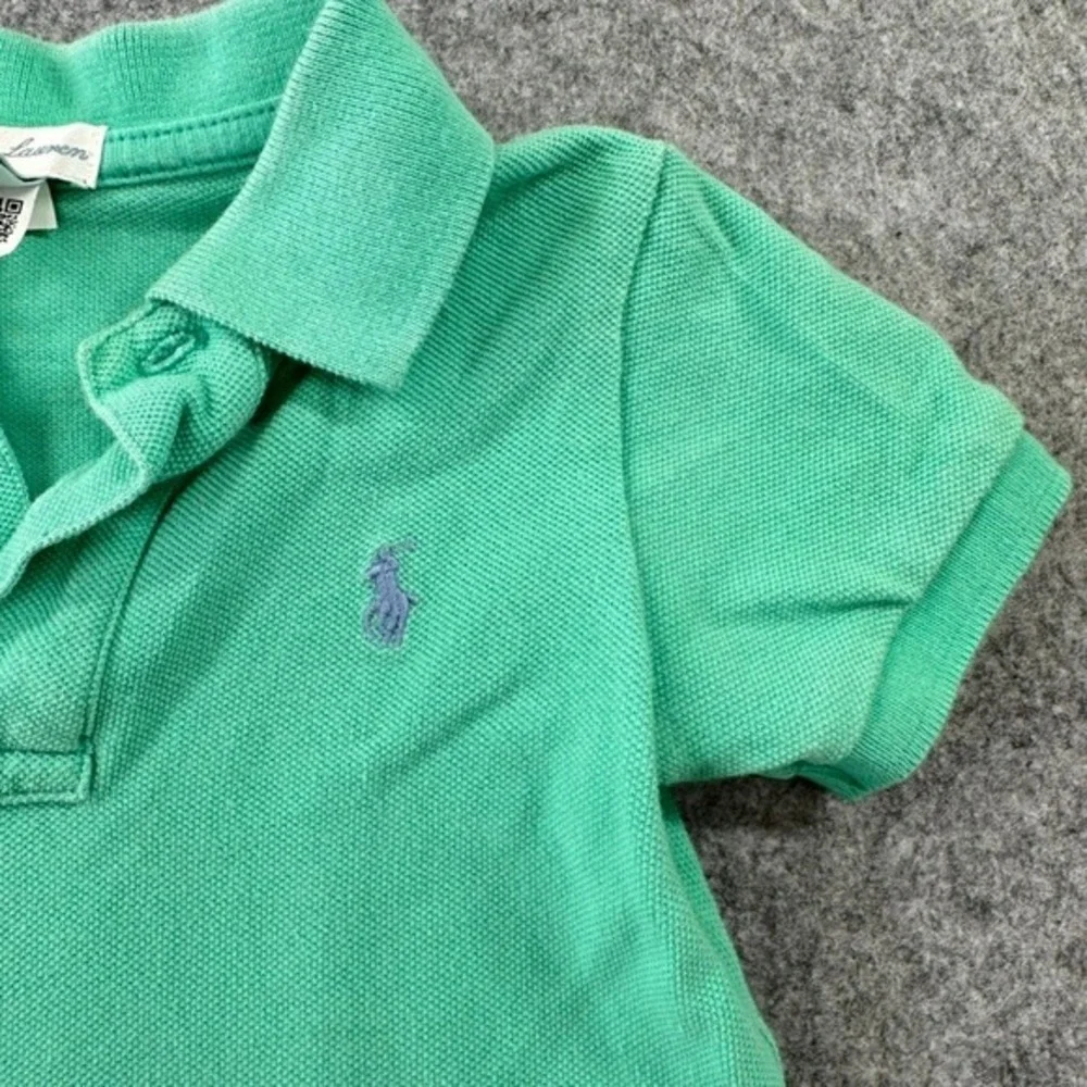 Ralph‎ Lauren Baby Boys Green Cotton Pique Short Sleeve Polo Shirt 18M